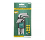 H0109S Набор ключей шестигранных ROSSVIK, 9пр