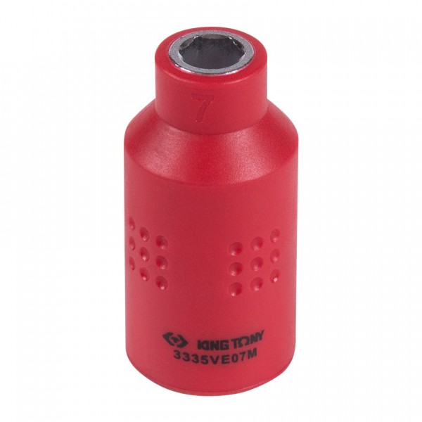 Головка торцевая диэлектрическая шестигранная 3/8, 7 мм KING TONY 3335VE07M