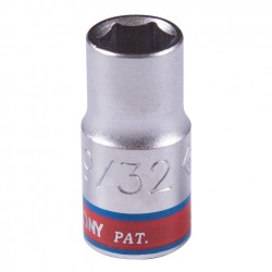 Головка торцевая стандартная шестигранная 1/4, 9/32, дюймовая KING TONY 233509S