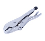 Зажим с фиксатором 185 мм, с прямыми губками KING TONY 6031-07