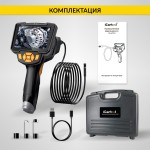 Видеоэндоскоп промышленный, 4.3, 1Мп, 2 камеры, 1280х720, 5м, 8 мм сменный зонд iCartool IC-V112A-5
