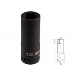 Головка торцевая ударная глубокая шестигранная 1/2, 17 мм TOLSEN TT18267