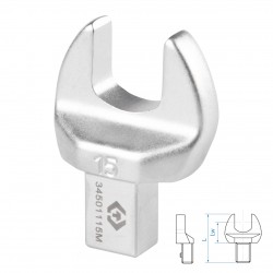 Насадка рожковая серии FIT, 15 мм, 9х12 мм KING TONY 34501115M