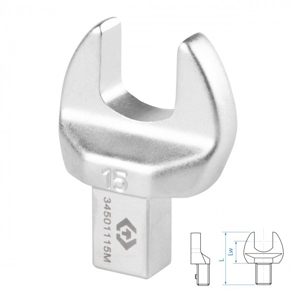 Насадка рожковая серии FIT, 15 мм, 9х12 мм KING TONY 34501115M