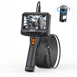 Видеоэндоскоп промышленный, экран 5, 2Мп, 1920х1080, 1м, 8 мм зонд, вращение камеры iCartool IC-VC700R