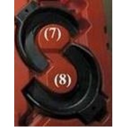 Ремкомплект для стяжки пружин 100-00008C, скоба стяжная 110 - 160 мм, 2 шт МАСТАК 100-00008CR02