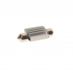 Автолампа C5W (SV8,5) 6 SMD 5050 WHITE 6000K 41мм с блокиратором ошибок CANbus 120лм  24V MEGAPOWER /10 /100 M-70235W-24