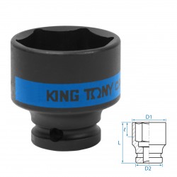 Головка торцевая ударная шестигранная 1/2, 37 мм KING TONY 453537M