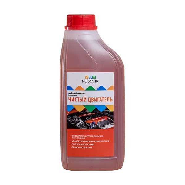 Очиститель двигателя Rossvik "Чистый двигатель", 1л 090222