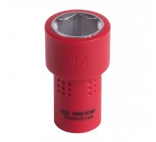 Головка торцевая диэлектрическая шестигранная 1/4, 14 мм KING TONY 2335VE14M