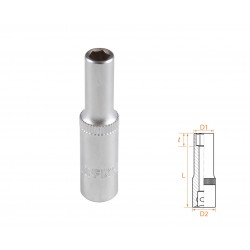 Головка торцевая глубокая шестигранная 1/4, 5,5 мм AFFIX AF00120055