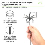 Видеоэндоскоп управляемый с оптоволоконной подсветкой, экран 4.5, 1Мп, 1280х720, 1м, зонд 4мм, 360° iCartool IC-VC1042WL