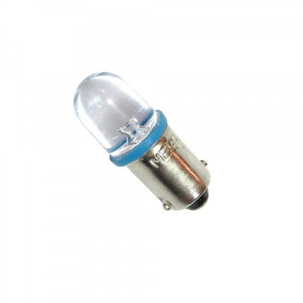 Автолампа T4W (BA9s) LED STANDARD BLUE 12лм   12V MEGAPOWER /100 /1000 M-30406B