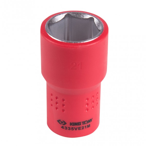 Головка торцевая диэлектрическая шестигранная 1/2, 21 мм KING TONY 4335VE21M