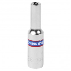 Головка торцевая TORX Е-стандарт 1/4, E6, L = 50 мм KING TONY 227506M