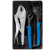 Набор переставные клещи и зажим, ложемент, 2 предмета KING TONY 9-40102GP