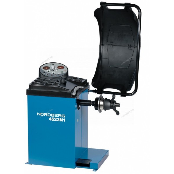 Станок балансировочный с автоматическим вводом 2х параметров, лазером и автостопом (синий) NORDBERG 4523N1(B)