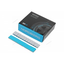 Грузики самоклеящиеся (12х5 г) Fe закругленные L=12 см, серые, 50 лент NORDBERG W5FR2G