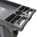 Тележка пластиковая, 2 полки OPT-607S