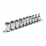 Набор торцевых головок  1/4" DR 4-13мм 10 предметов ЭВРИКА /1/10/40 ER-95130