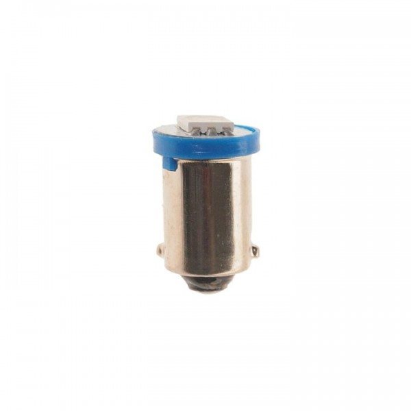 Автолампа T4W (BA9s) 1 SMD 5050 BLUE 6лм 12V MEGAPOWER /10 /100 OLD M-90124B