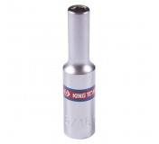 Головка торцевая глубокая шестигранная 1/4, 3/16, дюймовая KING TONY 223506S
