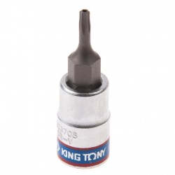 Насадка (бита) торцевая 1/4, Torx, T8, L = 37 мм, с отверстием KING TONY 203708