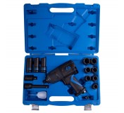 Гайковерт пневматический ударный 1/2, 1356 Нм, с комплектом головок, 15 предметов KING TONY 44803AMP