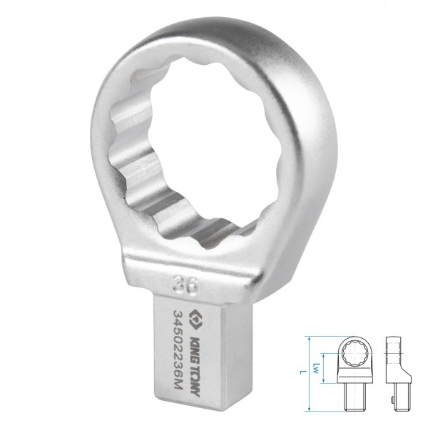 Насадка накидная серии FIT, 36 мм, 14х18 мм KING TONY 34502236M