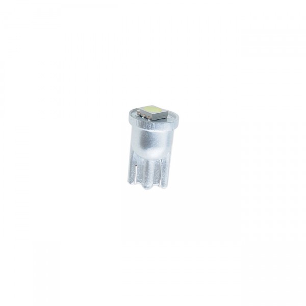 Автолампа T10W (W2,1x9,5d) 1 SMD 5050 WHITE 6000K 20лм  24V MEGAPOWER /10 /100 M-10411W-24