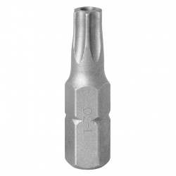 Вставка (бита) торцевая 1/4, Torx, T30, 25, с отверстием KING TONY 102530U