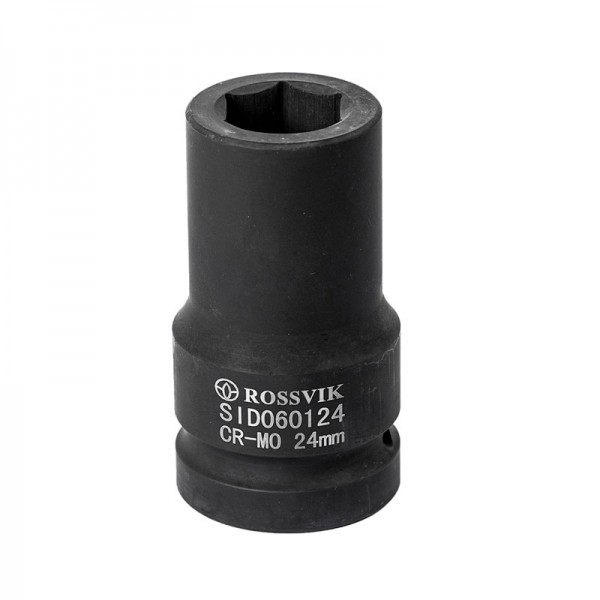 Головка торцевая ударная, глубокая ROSSVIK, 1", 24мм SID060124