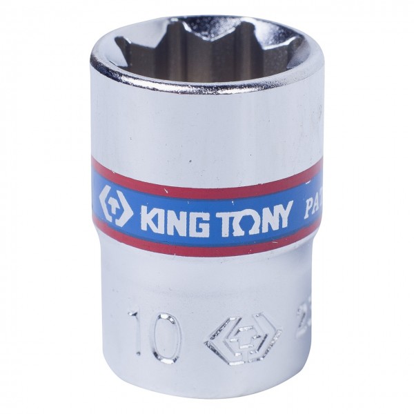 Головка торцевая восьмигранная 1/4, 10 мм KING TONY 231010M