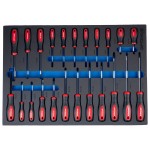 Тележка инструментальная 7 полок с набором инструментов, металлическая столешница OPT-717M