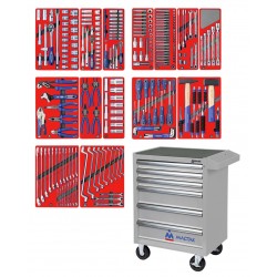 Набор инструментов ЛИДЕР в серой тележке, 270 предметов МАСТАК 52-06270G