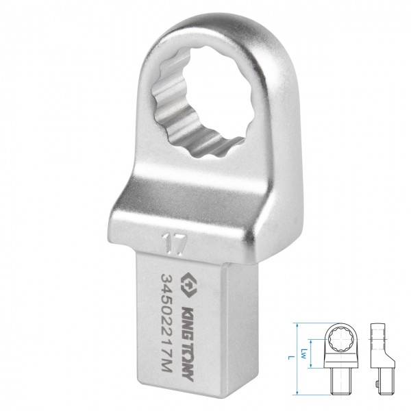 Насадка накидная серии FIT, 17 мм, 14х18 мм KING TONY 34502217M