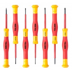 Набор отверток диэлектрических, прецизионных, 7 предметов TOLSEN TTV32007