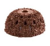 NS05-6418 Полусфера шероховальная, Ø55x25мм, AH 3/8"-24 thread, 18 Grit