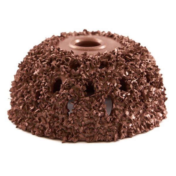 Полусфера шероховальная, Ø55x25мм, AH 3/8"-24 thread, 18 Grit NS05-6418