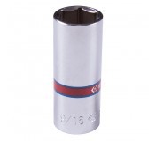 Головка торцевая глубокая шестигранная 1/4, 9/16, дюймовая KING TONY 223518S