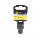 Головка торцевая 10мм 1/2" 6-гранная ударная L=40мм ЭВРИКА ER-95703 /1/24