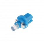 Автолампа T5 (W2*4.6d с патроном B8.5d) 1 LED CONE  BLUE 2лм   12V MEGAPOWER /10 /100 M-50212B