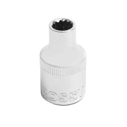 S121208 Головка торцевая 12-гранная ROSSVIK 1/2", 8мм