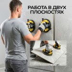 Присоска с ручной помпой и манометром 160кг TECHNICOM TC-F160