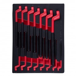 Набор накидных диэлектрических ключей, 7-24 мм, ложемент, 15 предметов KING TONY 9-12FVG15MRV