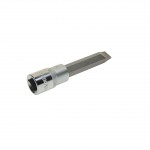 Насадка-вставка с битой шлиц SL12  1/2 12мм L=100мм ЭВРИКА /1/20 ER-94307
