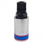 Насадка (бита) торцевая 1/2, Spline, M16, L = 66 мм, с отверстием KING TONY 402B16