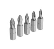 Набор вставок (бит) торцевых 1/4, Phillips, PH0-3, 25 мм, 5 предметов TOLSEN TT20286