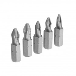 Набор вставок (бит) торцевых 1/4, Phillips, PH0-3, 25 мм, 5 предметов TOLSEN TT20286