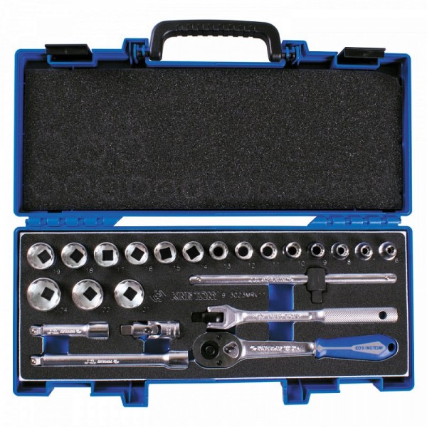 Набор торцевых головок с принадлежностями 3/8, двенадцатигранные, 6-24 мм, 23 предмета 3023MRV11
